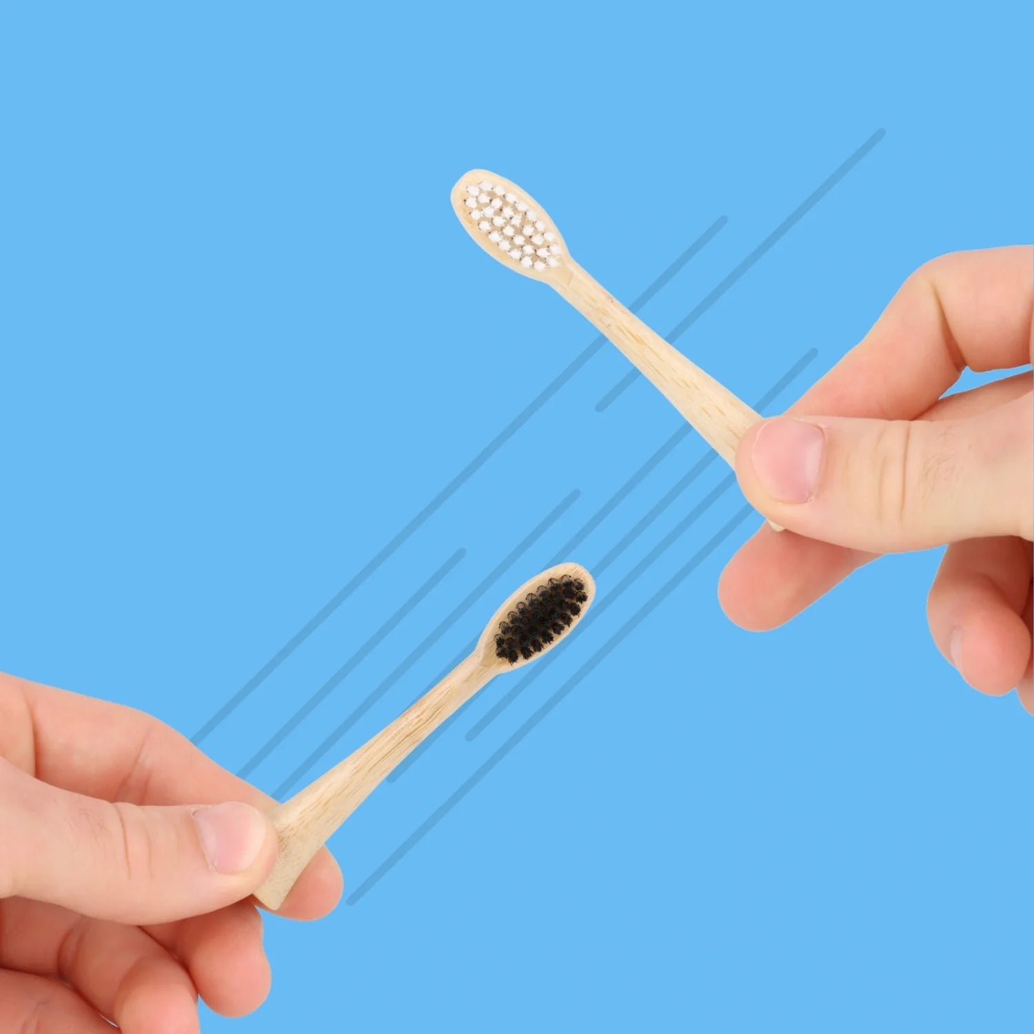 têtes de rechange pour brosse à dents électrique en bambou Pulse Care