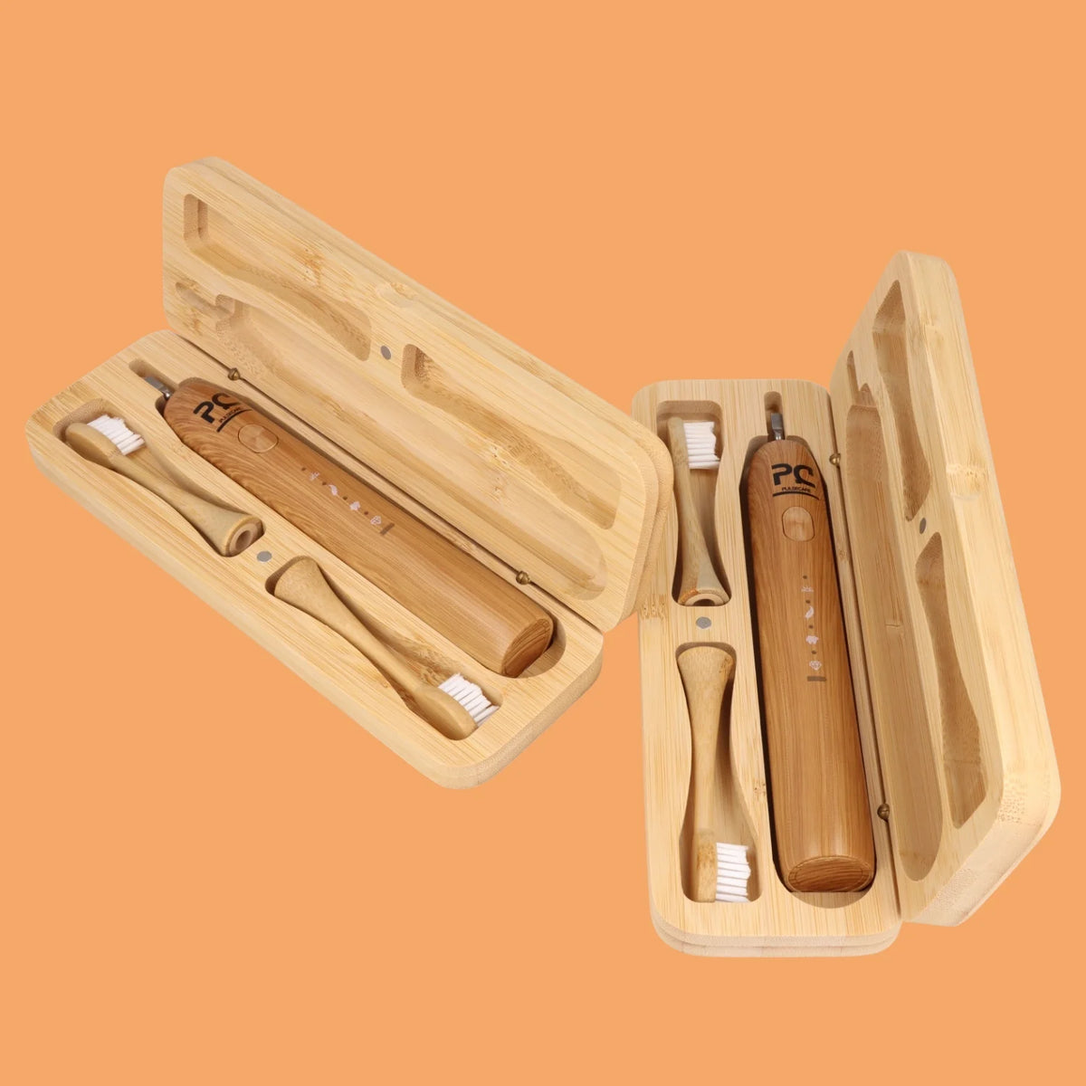 Pack duo brosses à dents électriques bambou