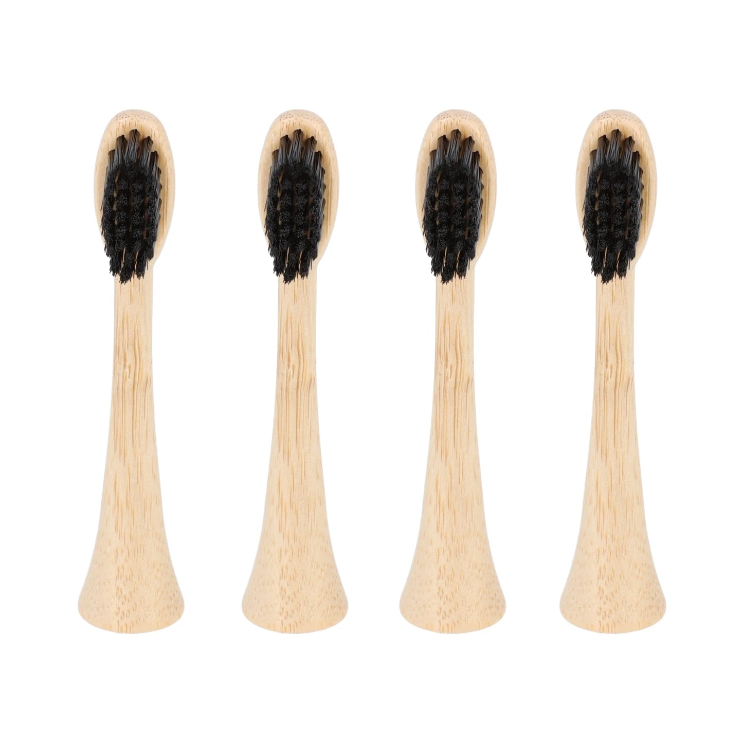 4 têtes de rechange en bambou avec poils en nylon pour brosse à dents électrique Pulse Care