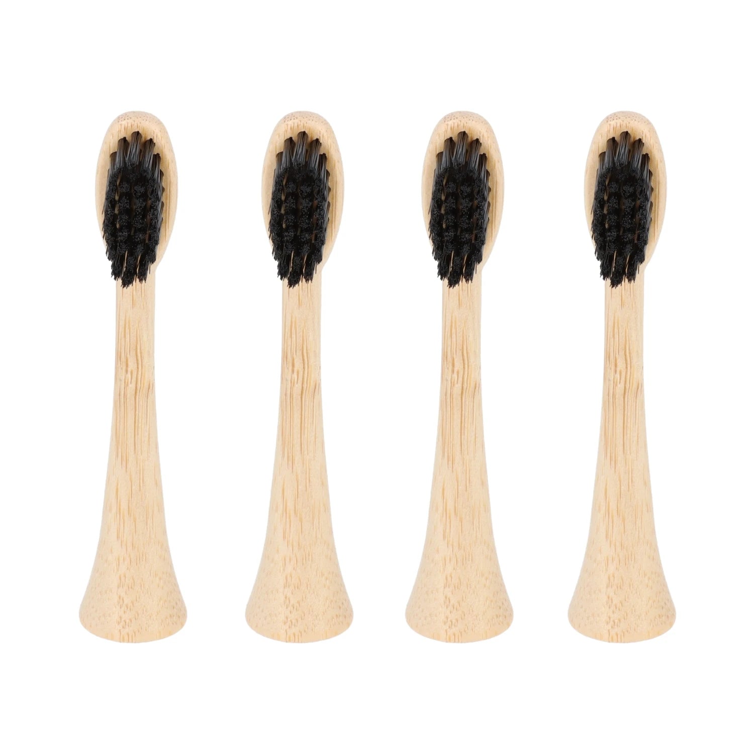 4 têtes de rechange en bambou avec poils en nylon pour brosse à dents électrique Pulse Care