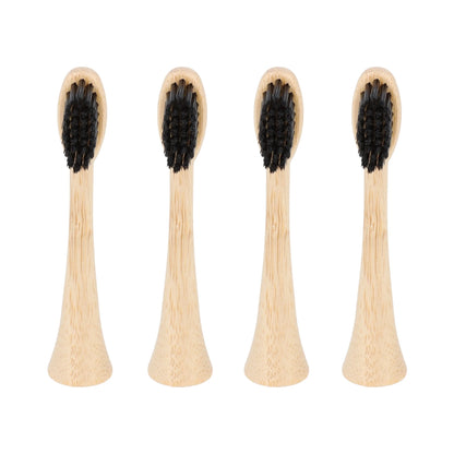 4 têtes de rechange en bambou avec poils en nylon pour brosse à dents électrique Pulse Care