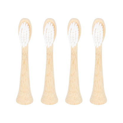 4 têtes de rechange douces pour brosse à dents électrique en bambou Pulse Care