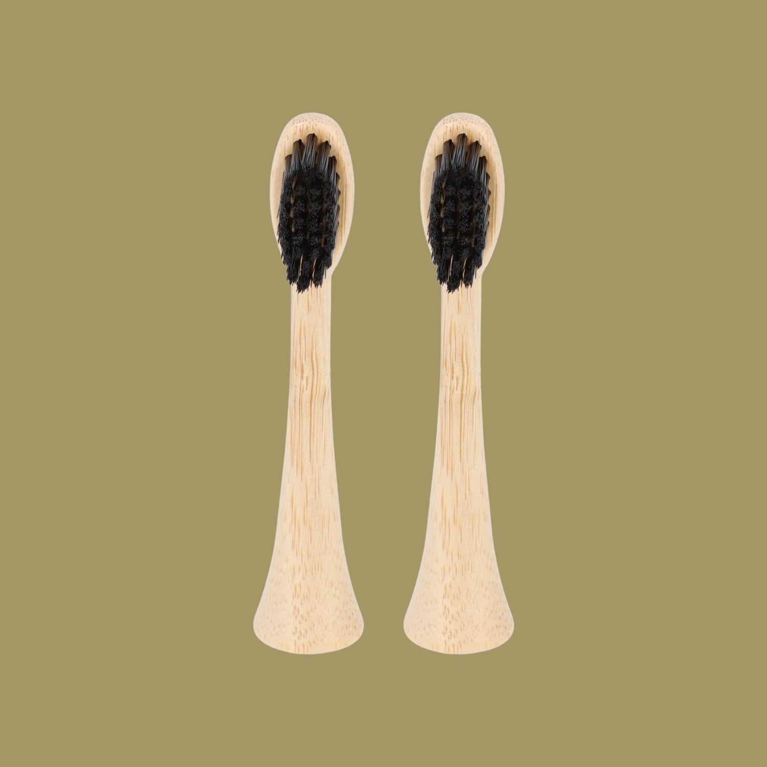 2 têtes de rechange en bambou avec poils en nylon pour brosse à dents électrique Pulse Care