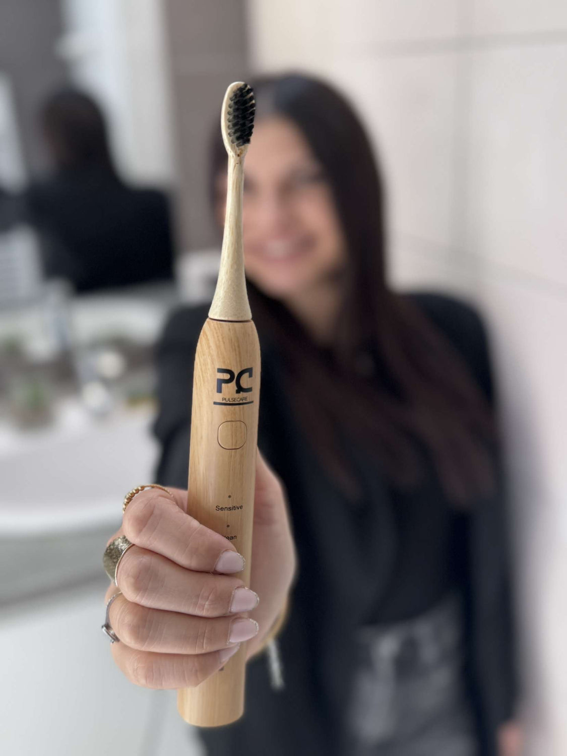 utilisation brosse a dents electrique en bambou pulse care